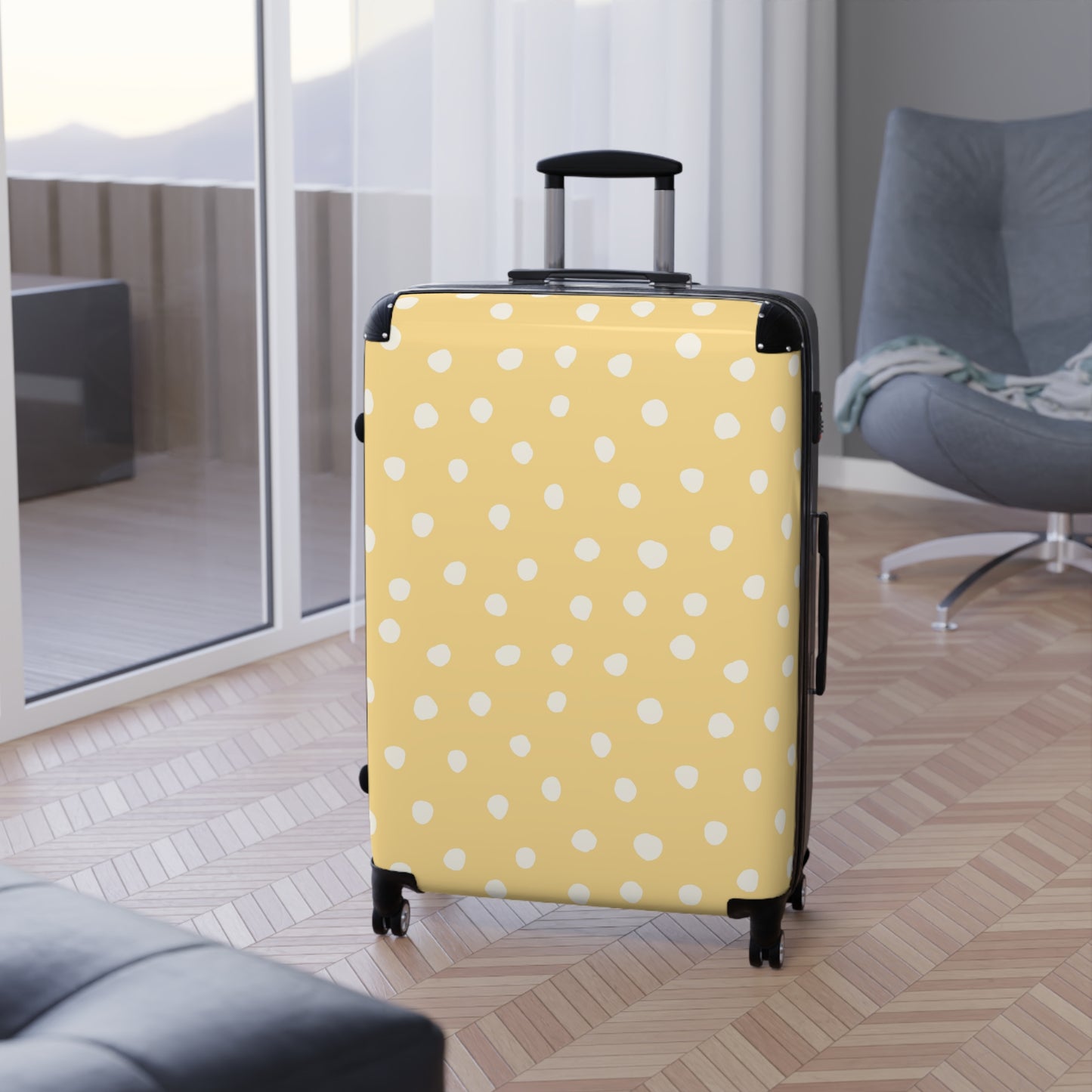 Daisy Speck Print Suitcase - Stylish Travel Luggage for Adventurers