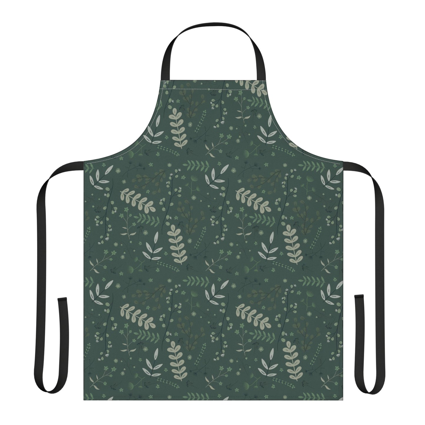 Floral Kitchen Apron with 5-Color Straps - Perfect for Cooking & Baking