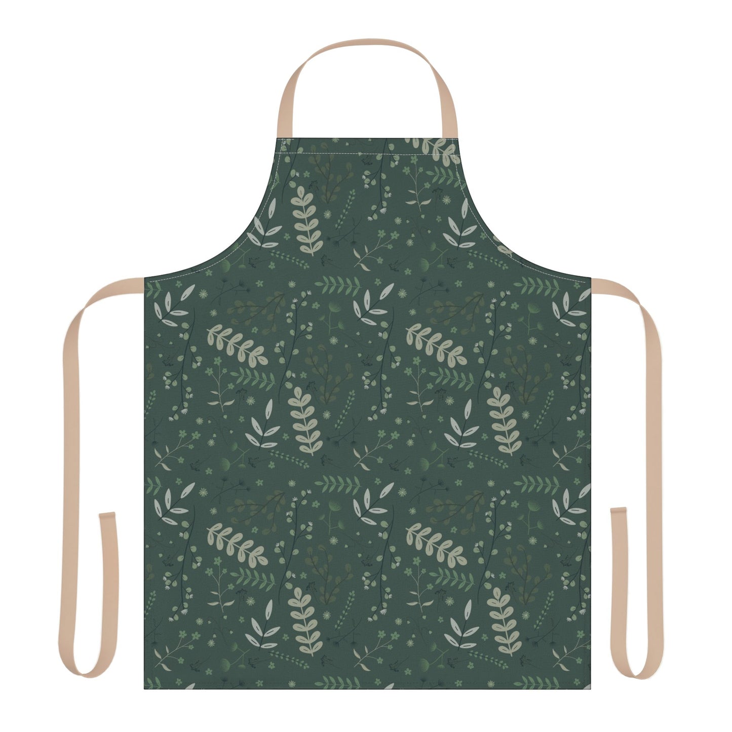 Floral Kitchen Apron with 5-Color Straps - Perfect for Cooking & Baking