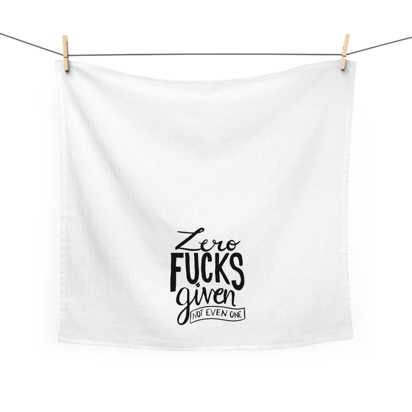 Zero F**ks Given Kitchen Tea Towel - Fun & Sassy Home Decor