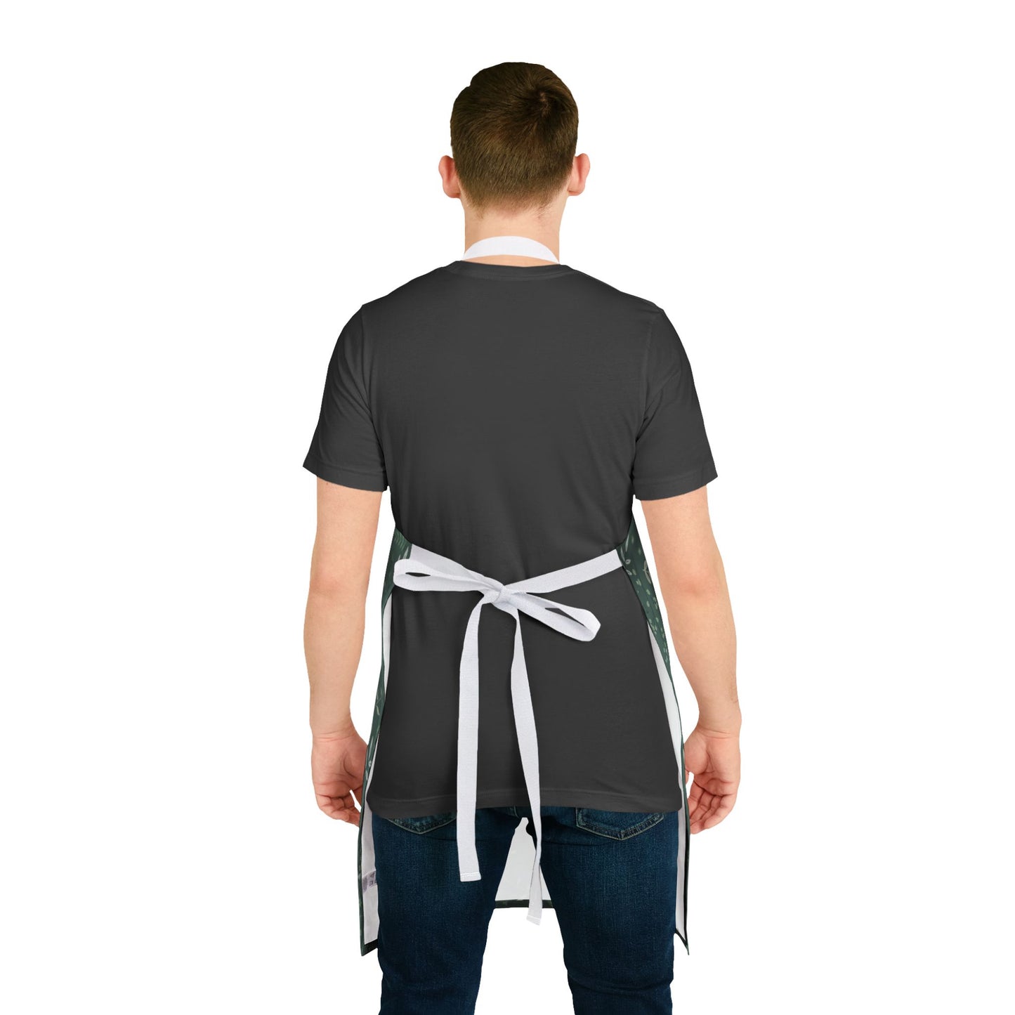 Floral Kitchen Apron with 5-Color Straps - Perfect for Cooking & Baking