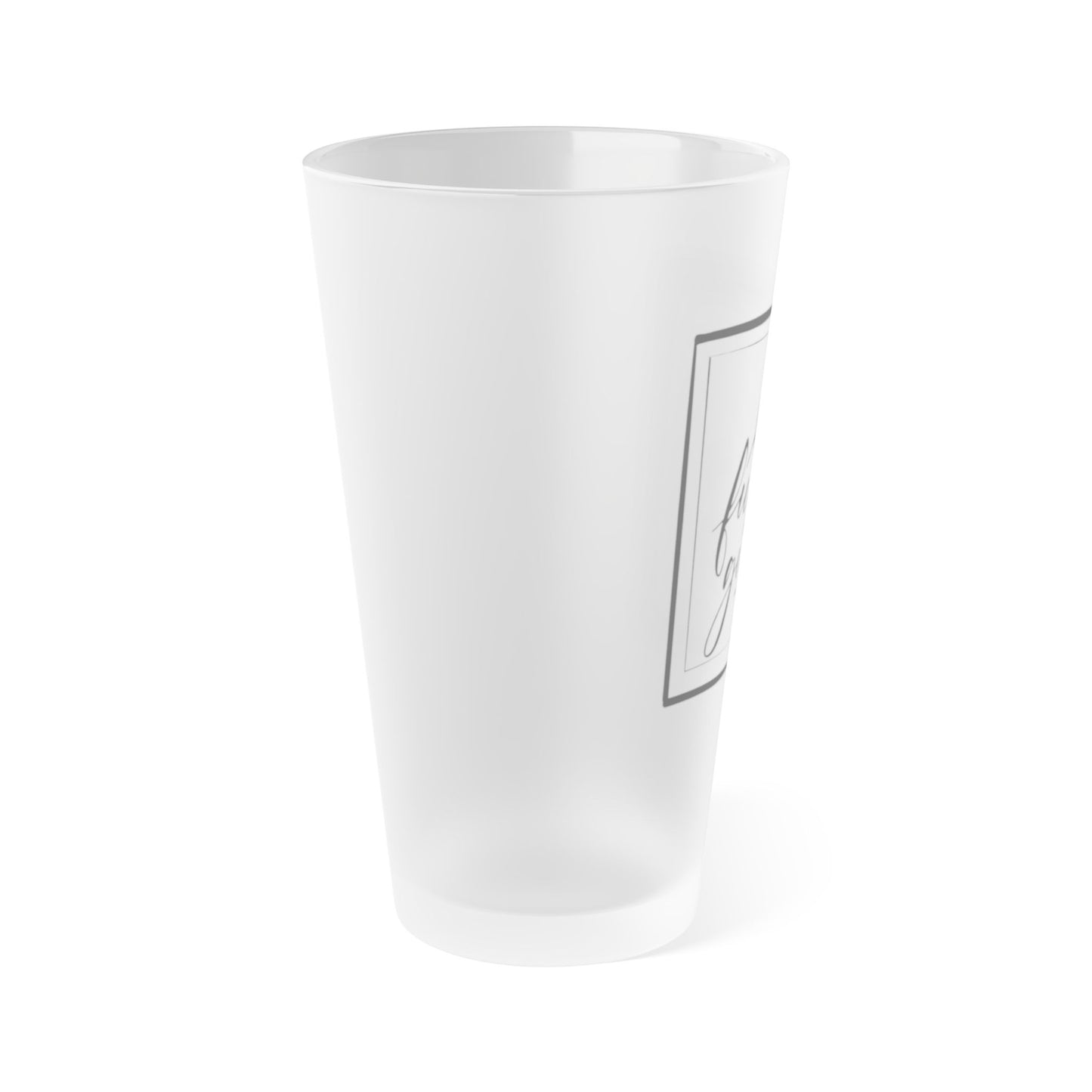 Frosted 16oz Pint Glass - "0 Fucks Given" - Perfect for Parties & Casual Gatherings
