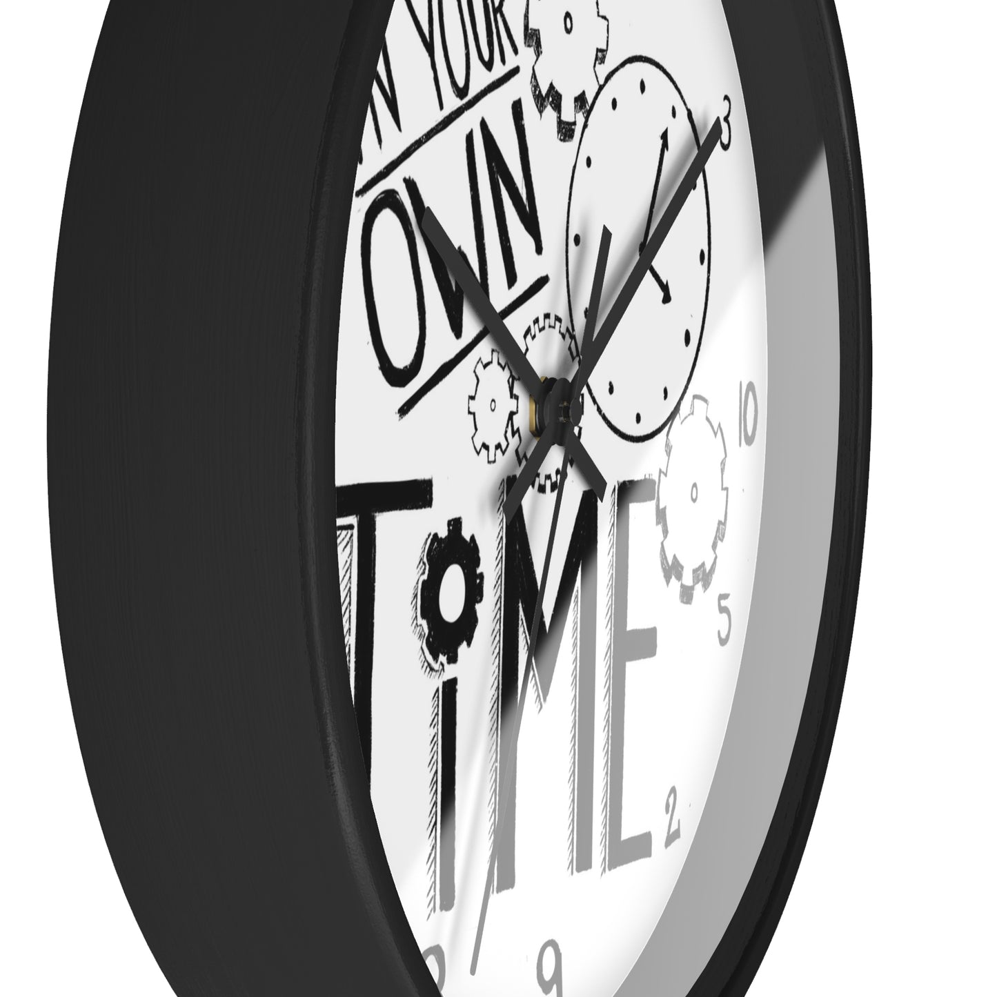 Inspirational Wall Clock - 'In Your Own Time' - Perfect for Home or Office Decor