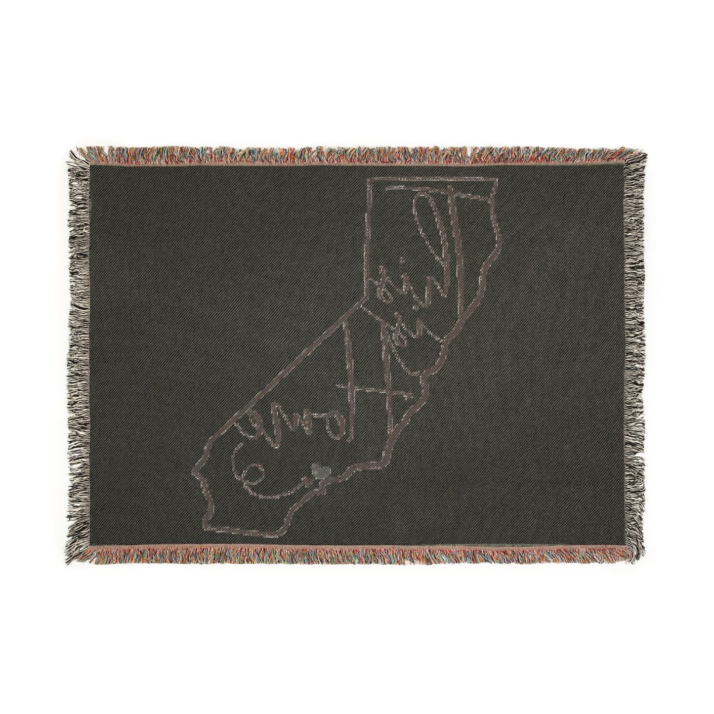 FUNDRAISER: “This is home” California Woven Blanket - Throw for Cozy Living