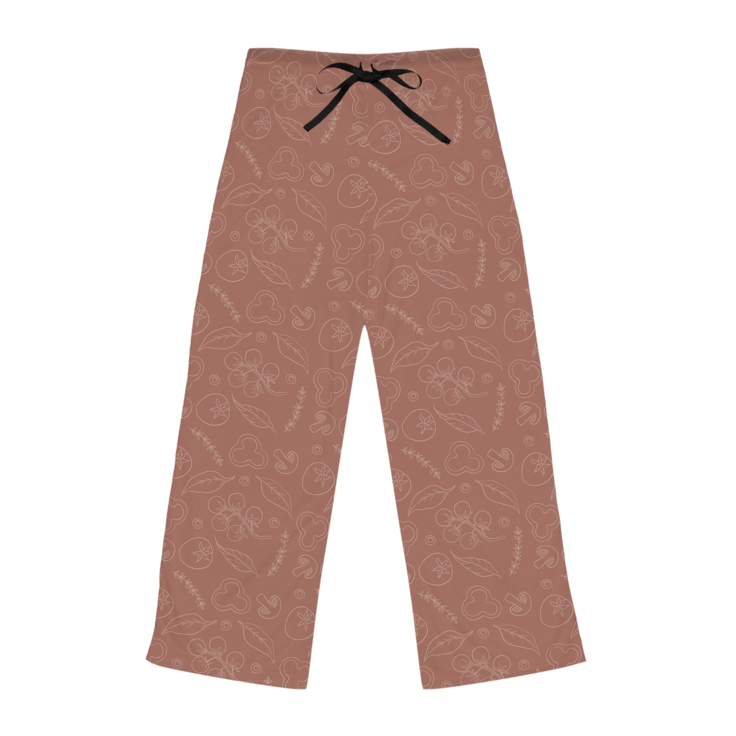 Cozy modern pizza pattern Women's Pajama Pants for Relaxation & Sleep