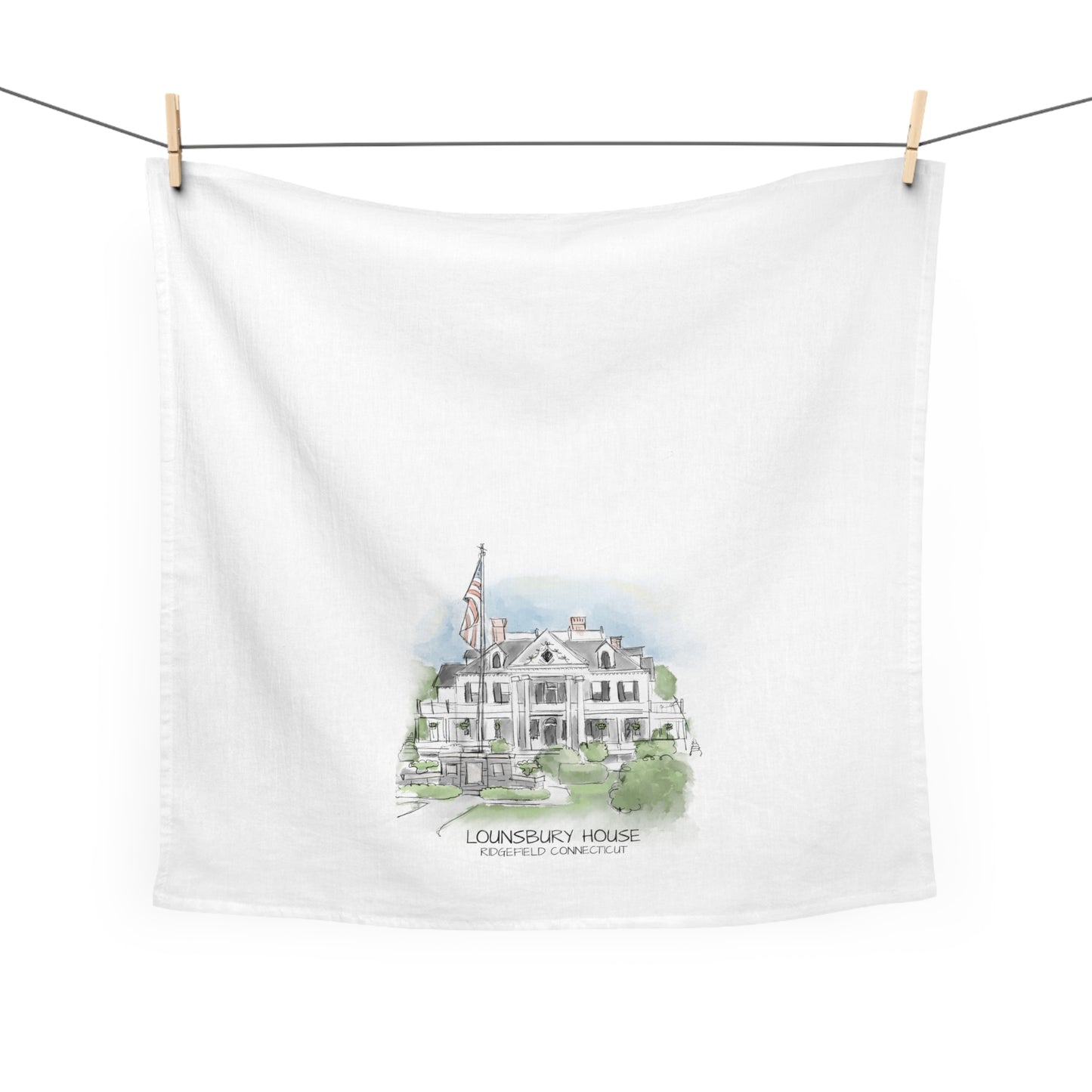 Lounsbury House Tea Towel