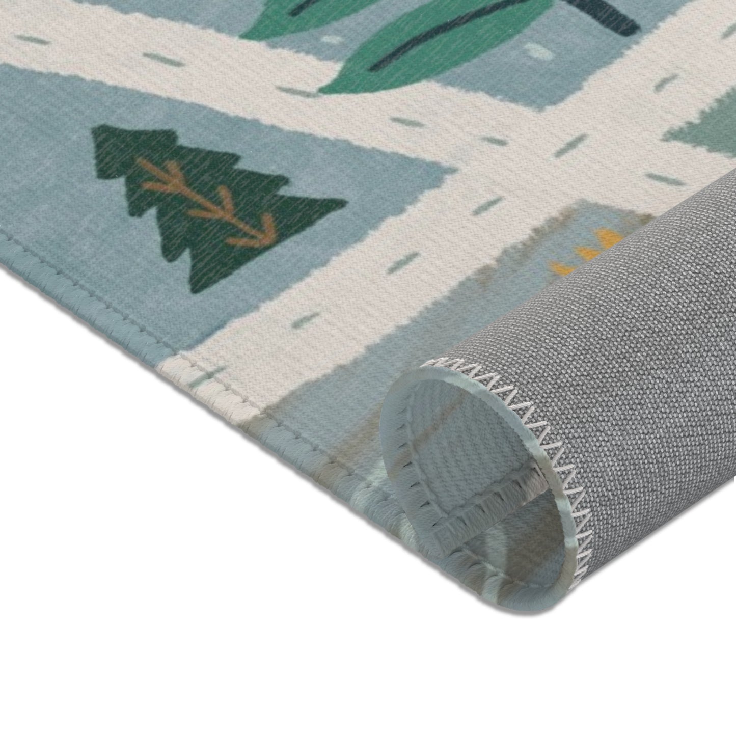 Whimsical Neighborhood Map Activity Area Rug - Cozy Home Décor for kids room