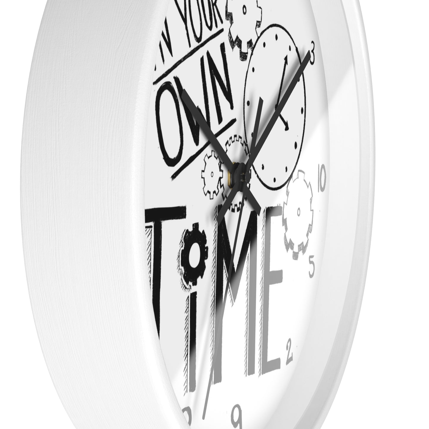 Inspirational Wall Clock - 'In Your Own Time' - Perfect for Home or Office Decor