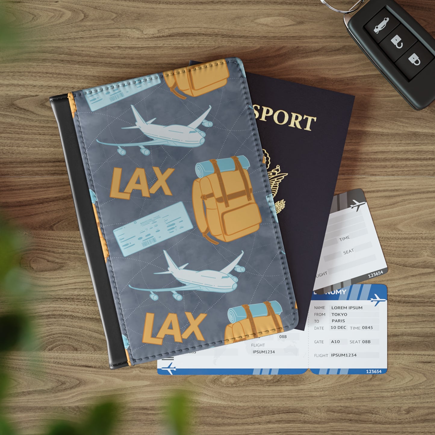 LAX pattern Passport Cover