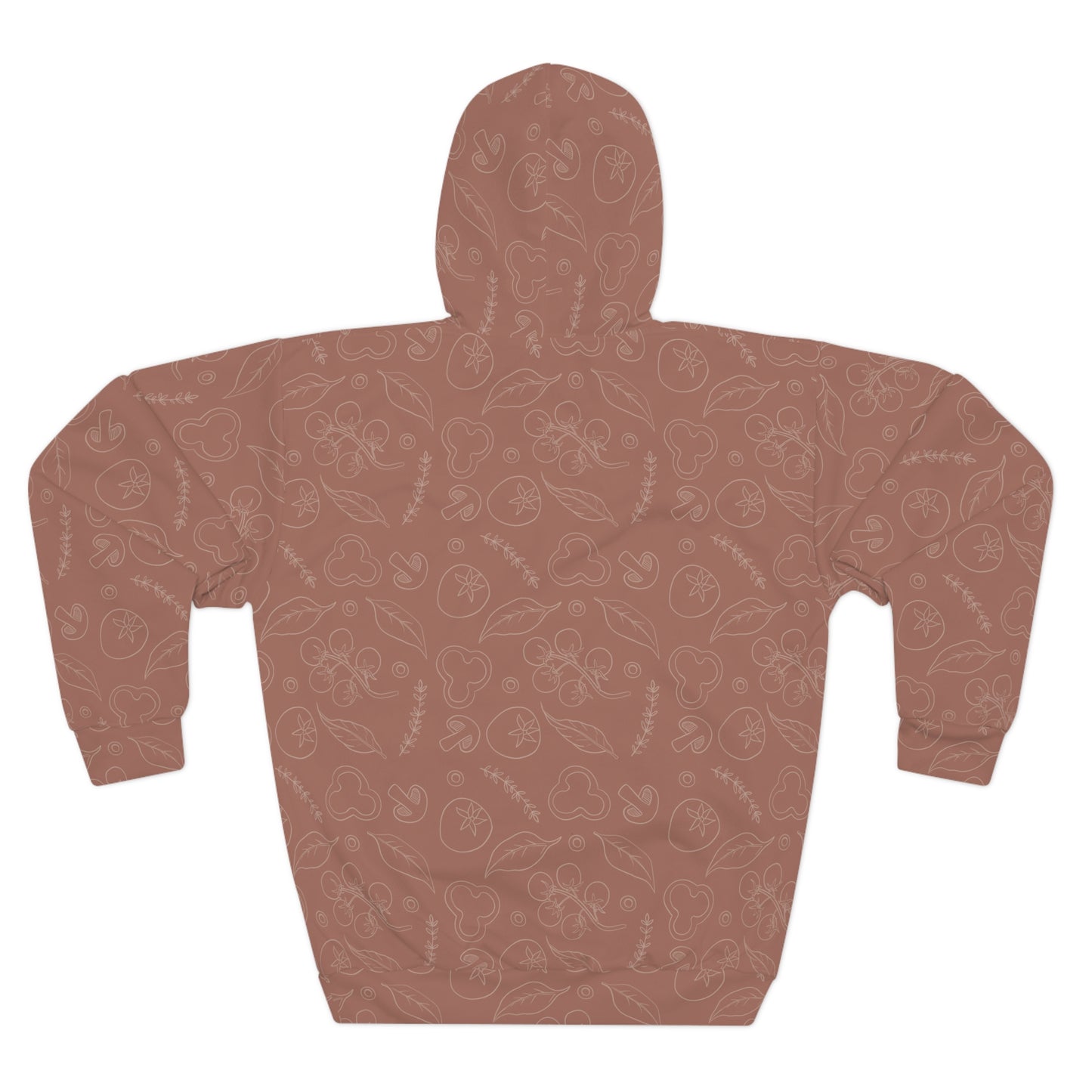 Boho pizza Pattern Unisex Pullover Hoodie - Cozy and Chic