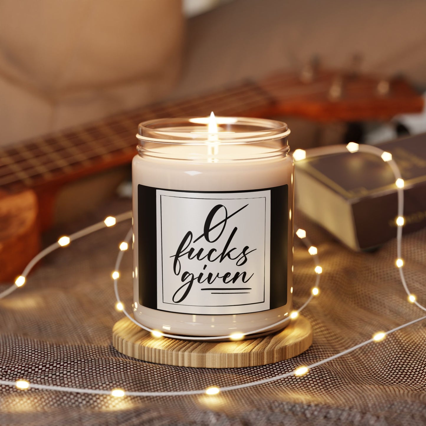 Zero fucks given - Scented Soy Candle, 9oz