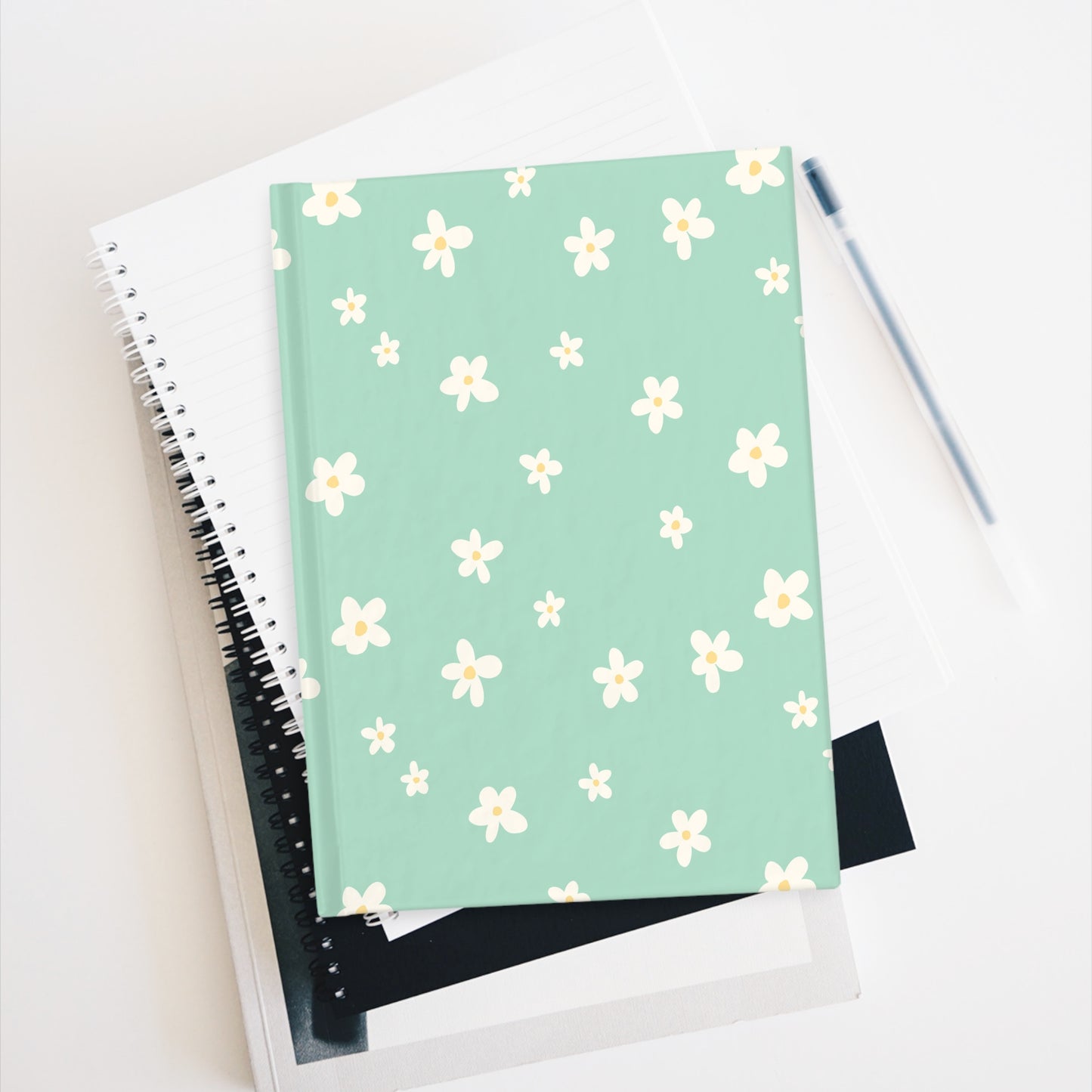 Sage Daisy Ruled Journal - Nature Inspired Notebook for Journaling, Planning, and Gift Giving