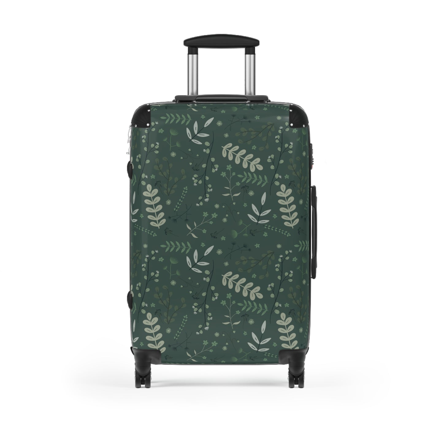 Botanical Print Suitcase - Stylish Travel Luggage for Adventurers