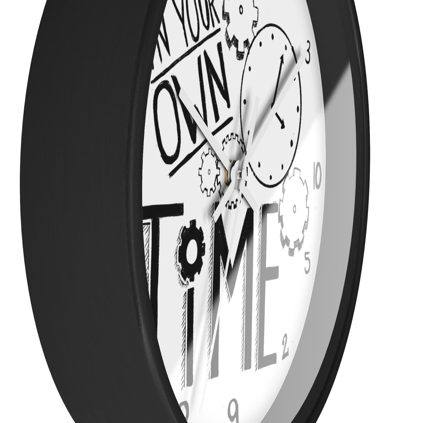 Inspirational Wall Clock - 'In Your Own Time' - Perfect for Home or Office Decor