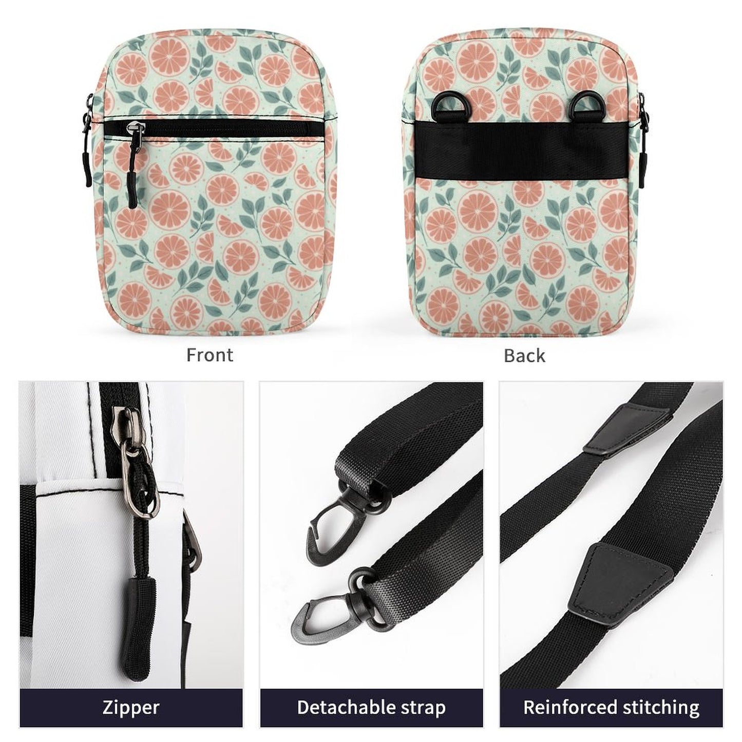 Small Messenger Bag - Ruby Darling