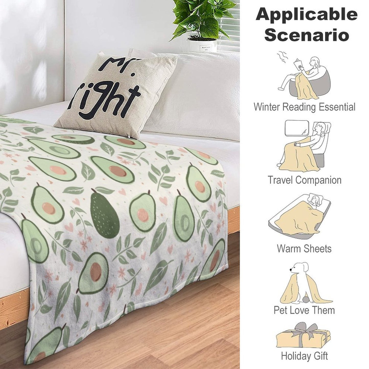 280gsm Flannel Blanket (One-sided Printing)-40"×50"