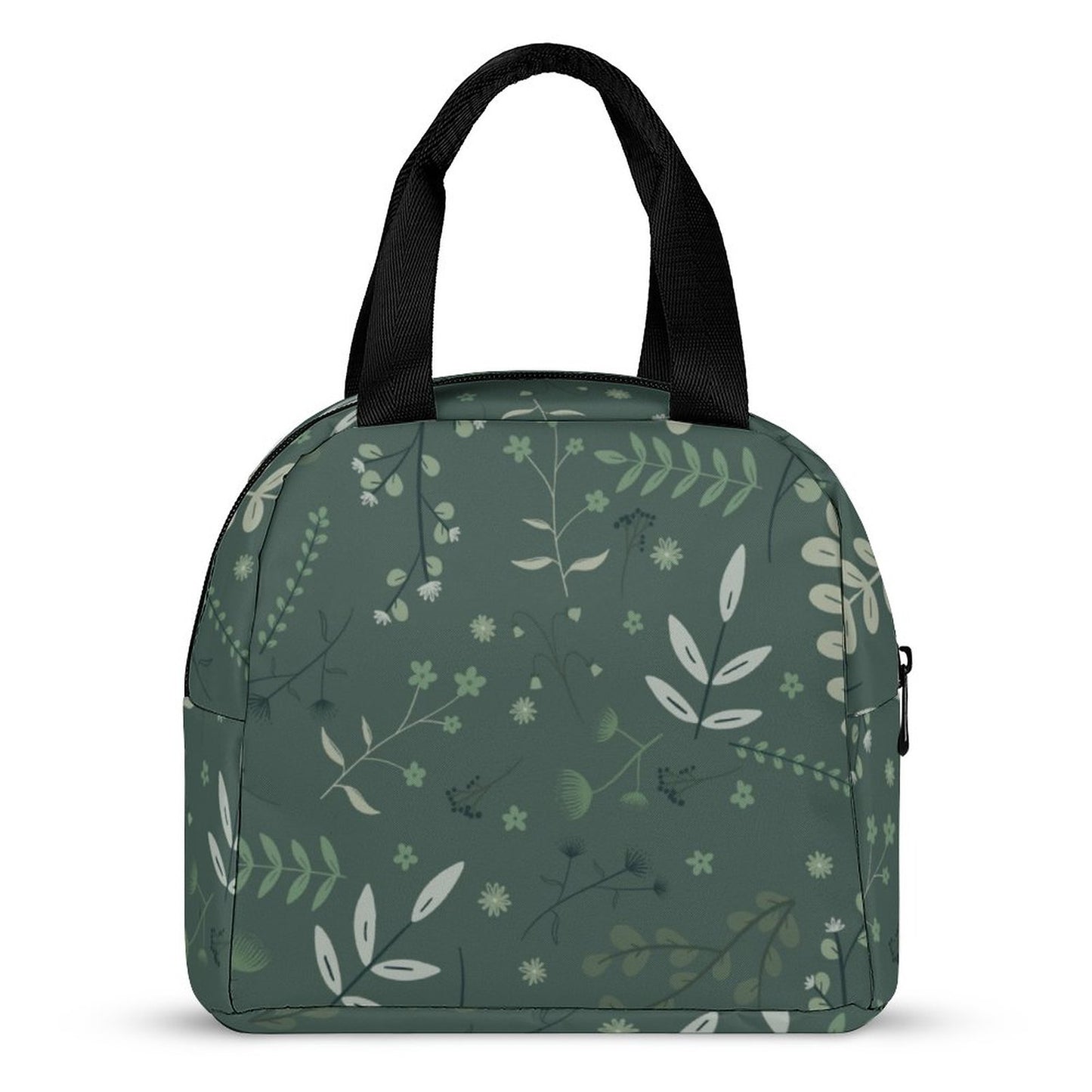 Insulated Lunch Bag with Pocket | Whispering Greens – Forest