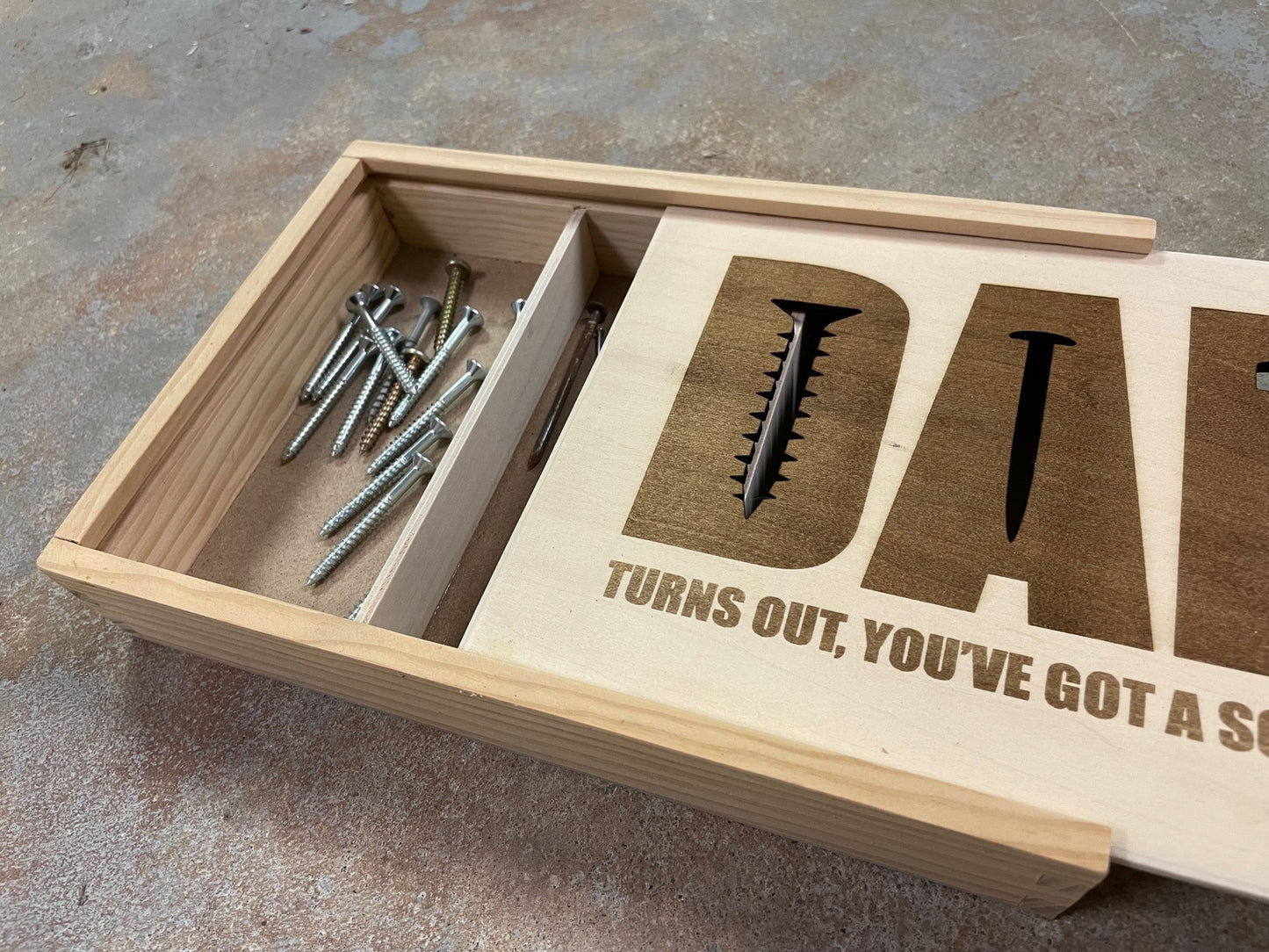 Digital File: Dad, turns out you have a screw loose - screw sorting, gift for Fathers Day