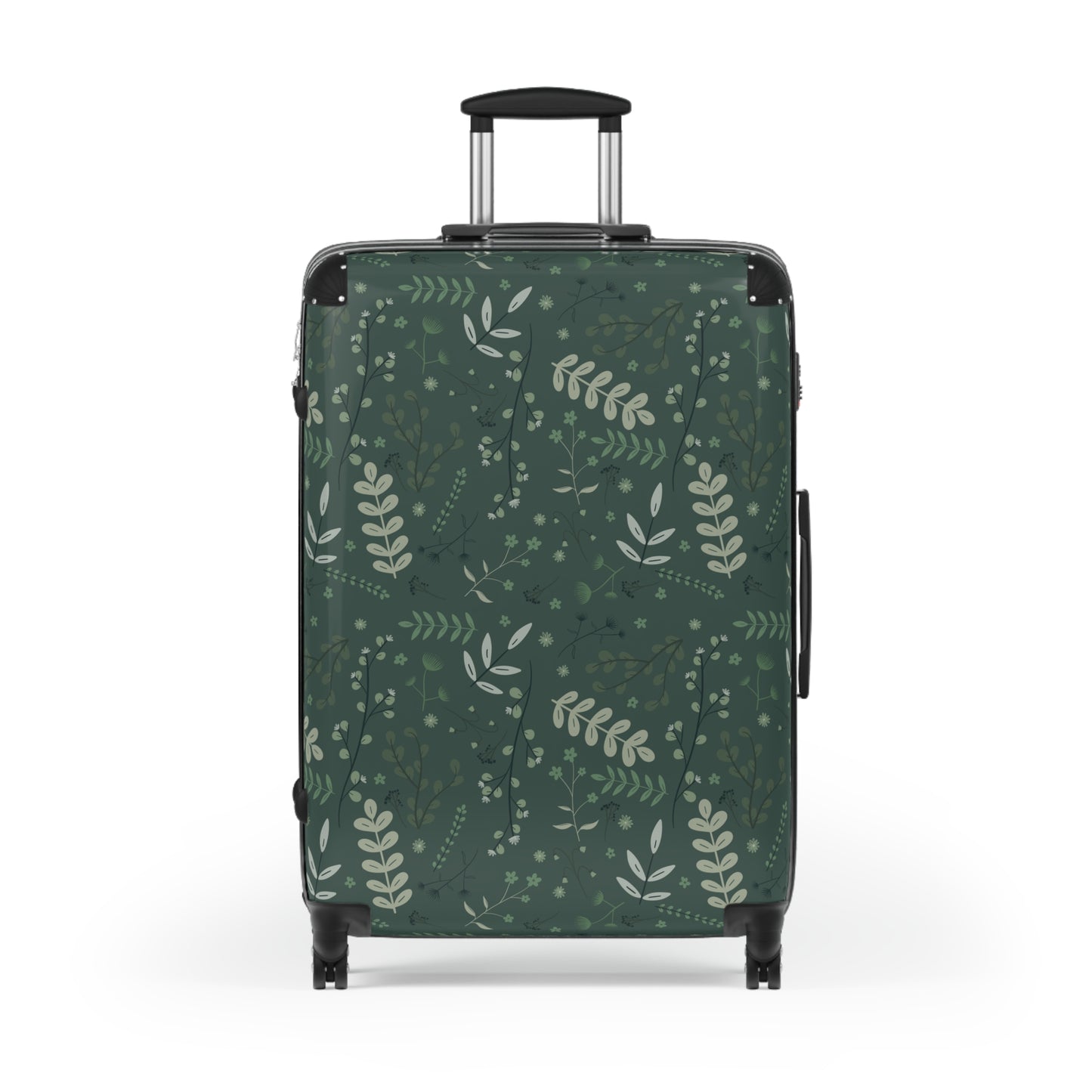 Botanical Print Suitcase - Stylish Travel Luggage for Adventurers