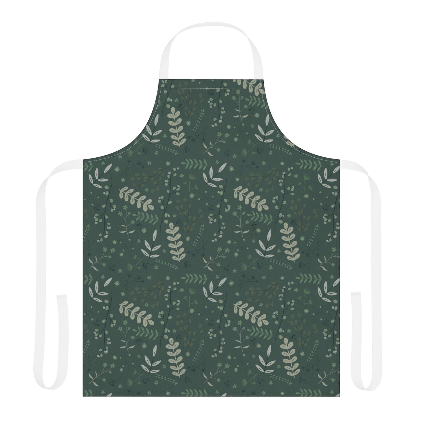 Floral Kitchen Apron with 5-Color Straps - Perfect for Cooking & Baking