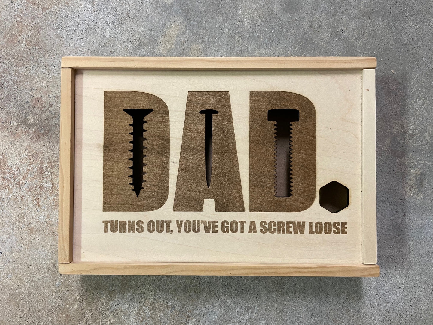 Digital File: Dad, turns out you have a screw loose - screw sorting, gift for Fathers Day