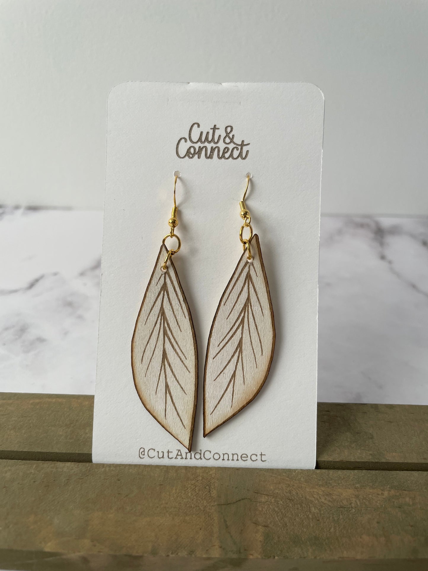 Earring-white large