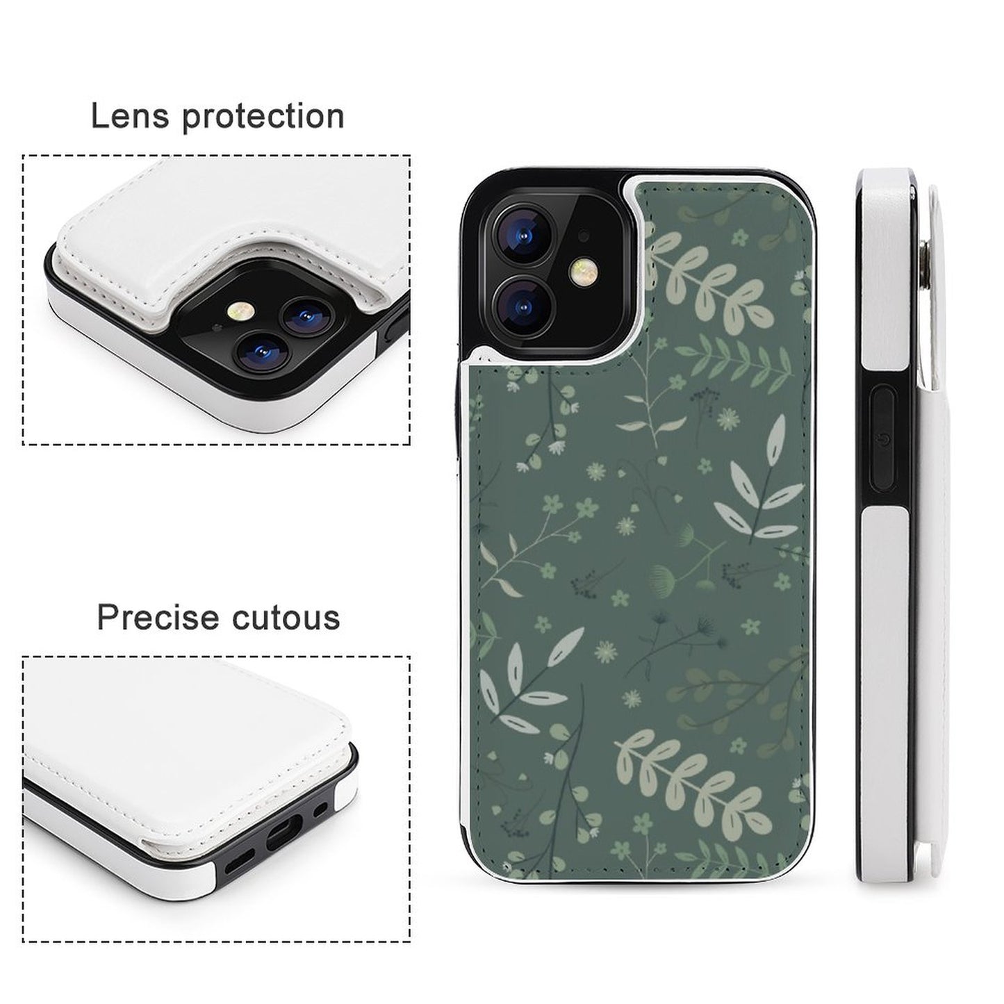iPhone 12 Series Flip Case | Whispering Greens – Forest