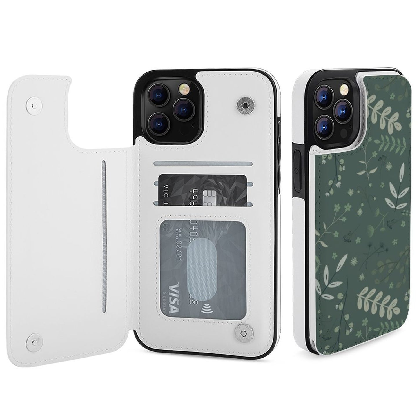 iPhone 12 Series Flip Case | Whispering Greens – Forest