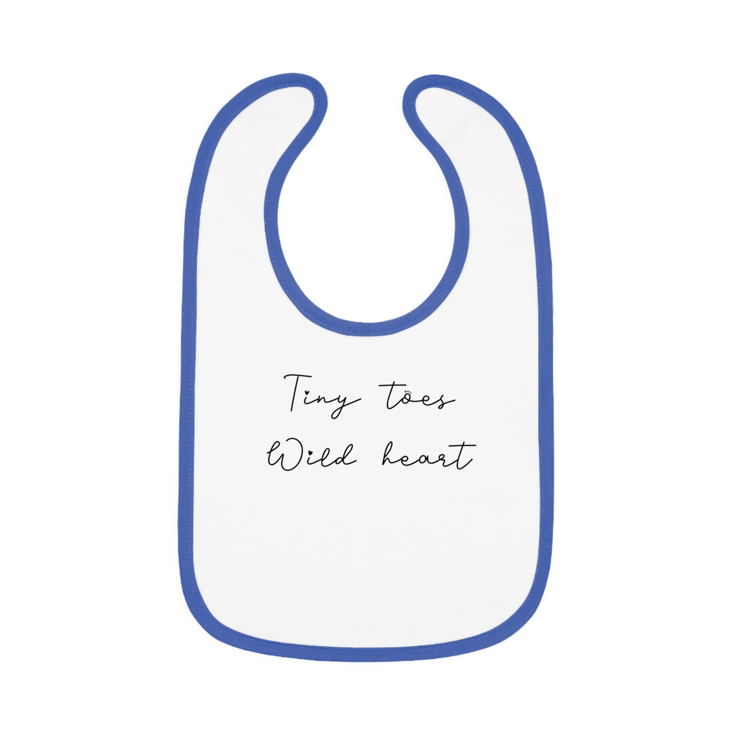Baby Contrast Trim Jersey Bib