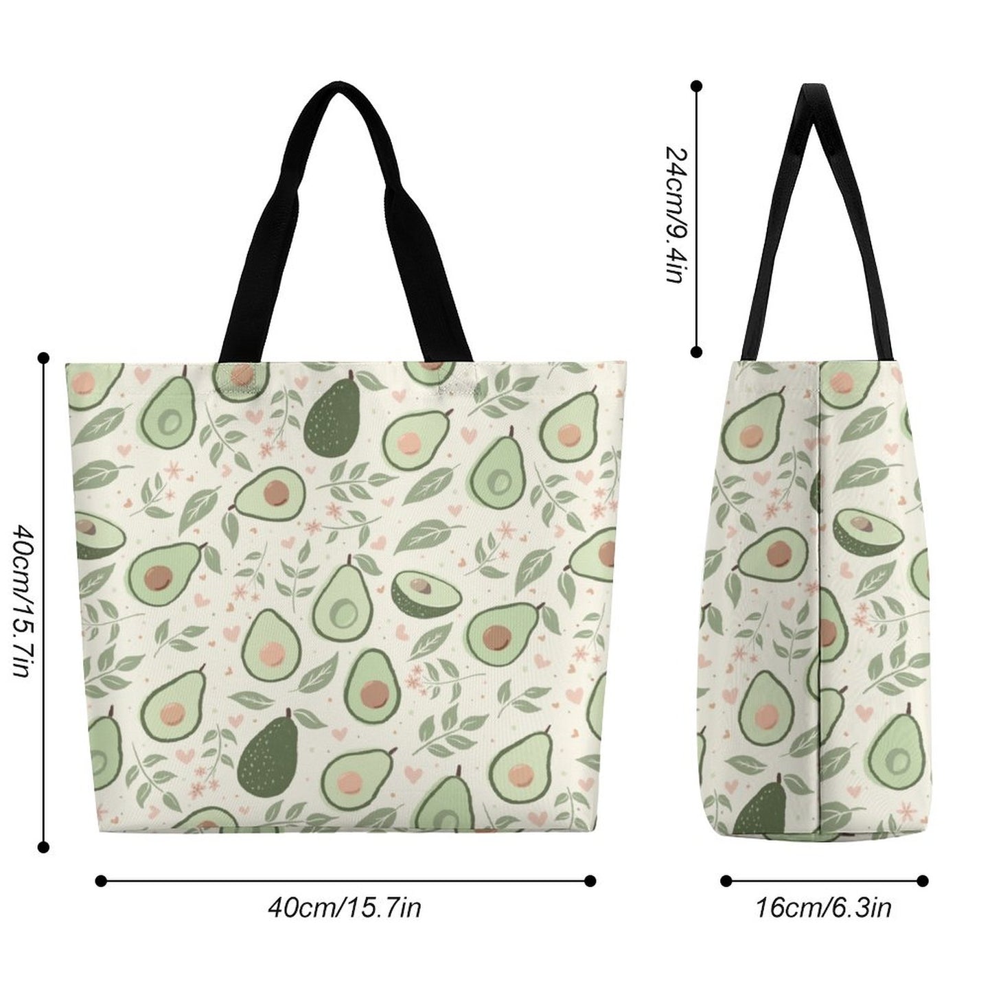 Large One Shoulder Shopping Bag (All-Over Printing)