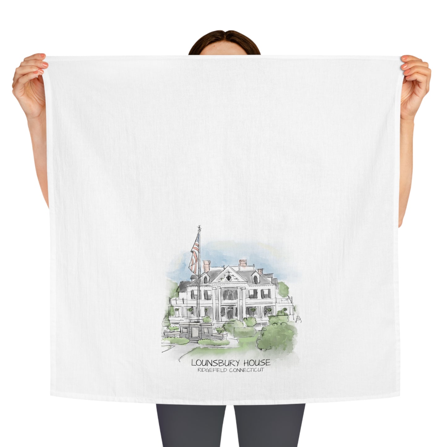 Lounsbury House Tea Towel