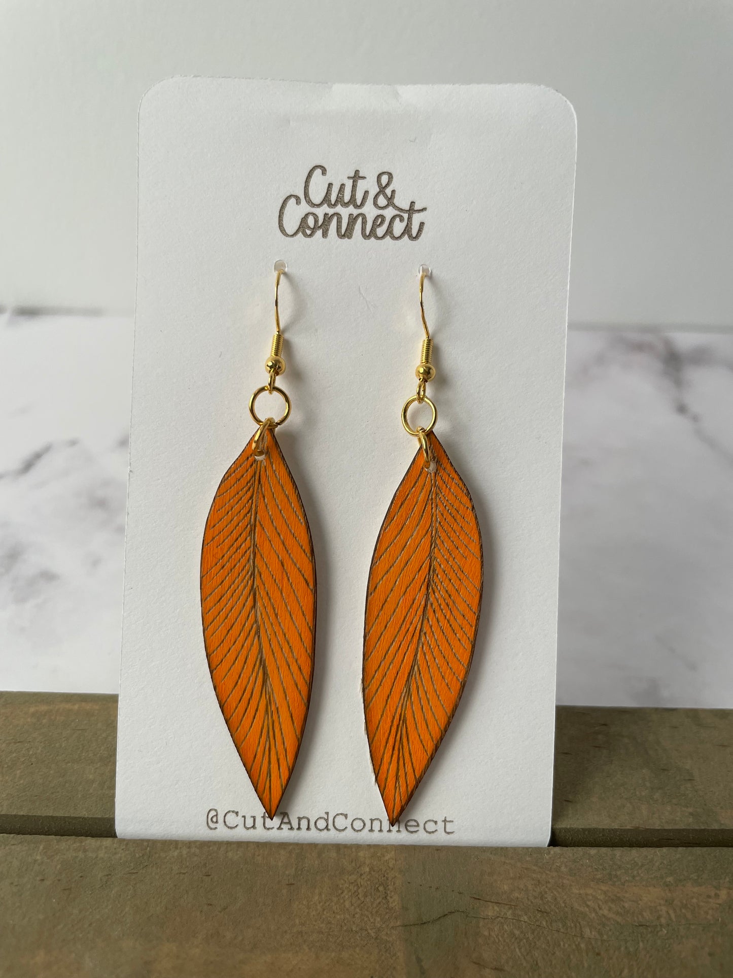 Earring- orange long