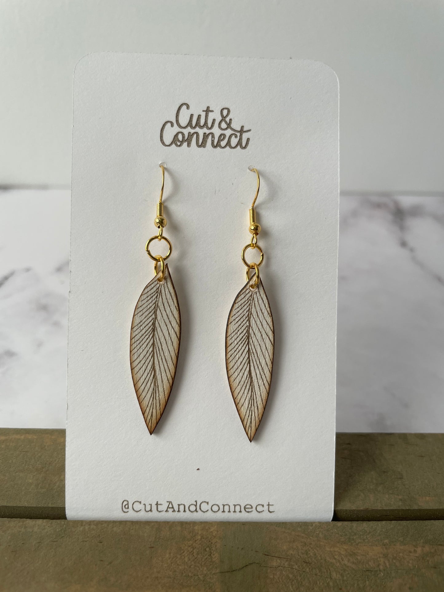Earring- white small