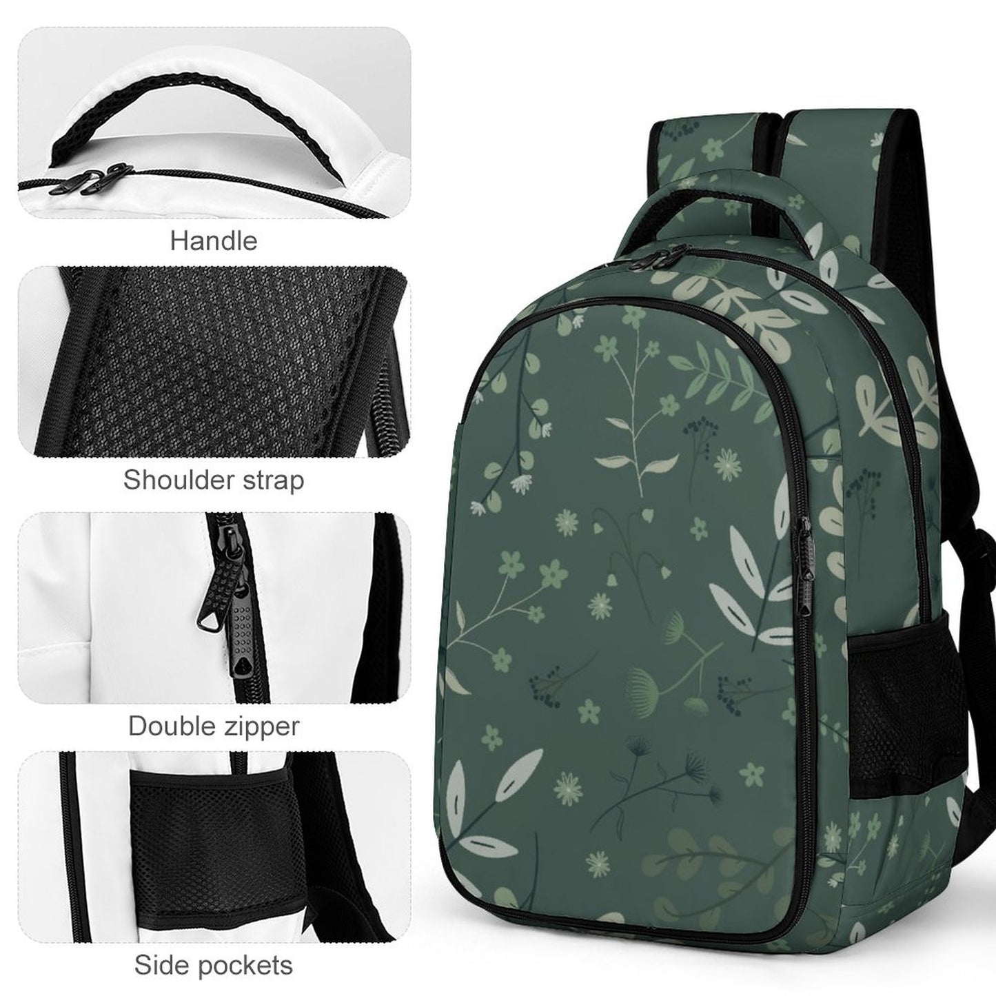 Multi-Pocket Travel Bags | Whispering Greens – Forest