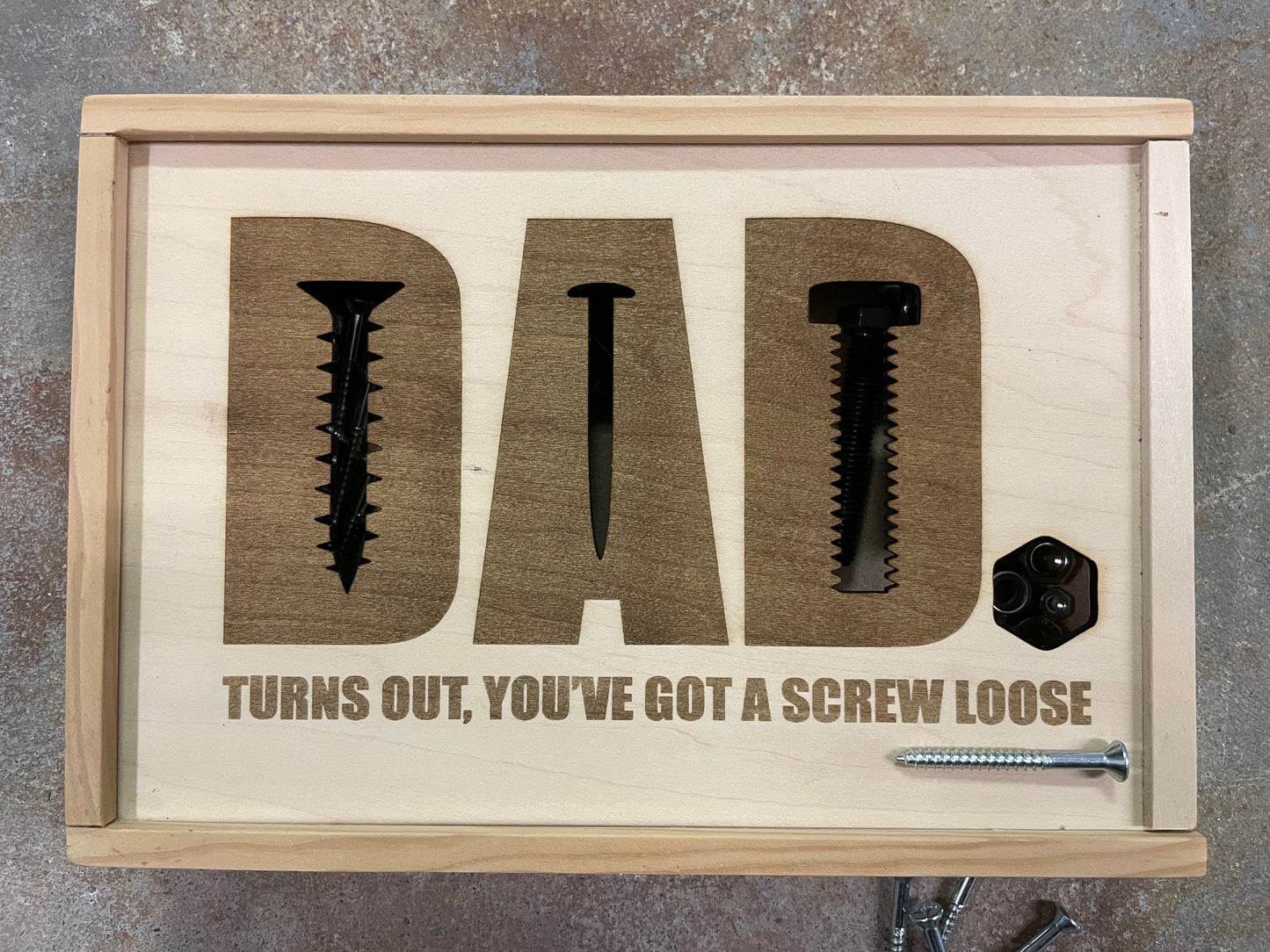 Digital File: Dad, turns out you have a screw loose - screw sorting, gift for Fathers Day
