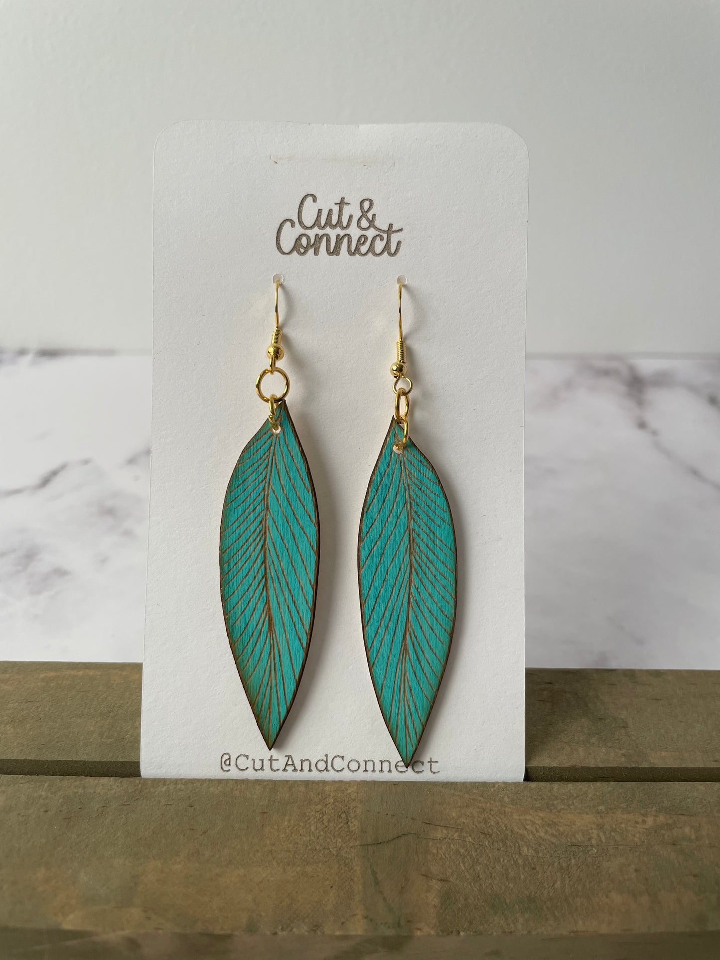 Earring- coral large