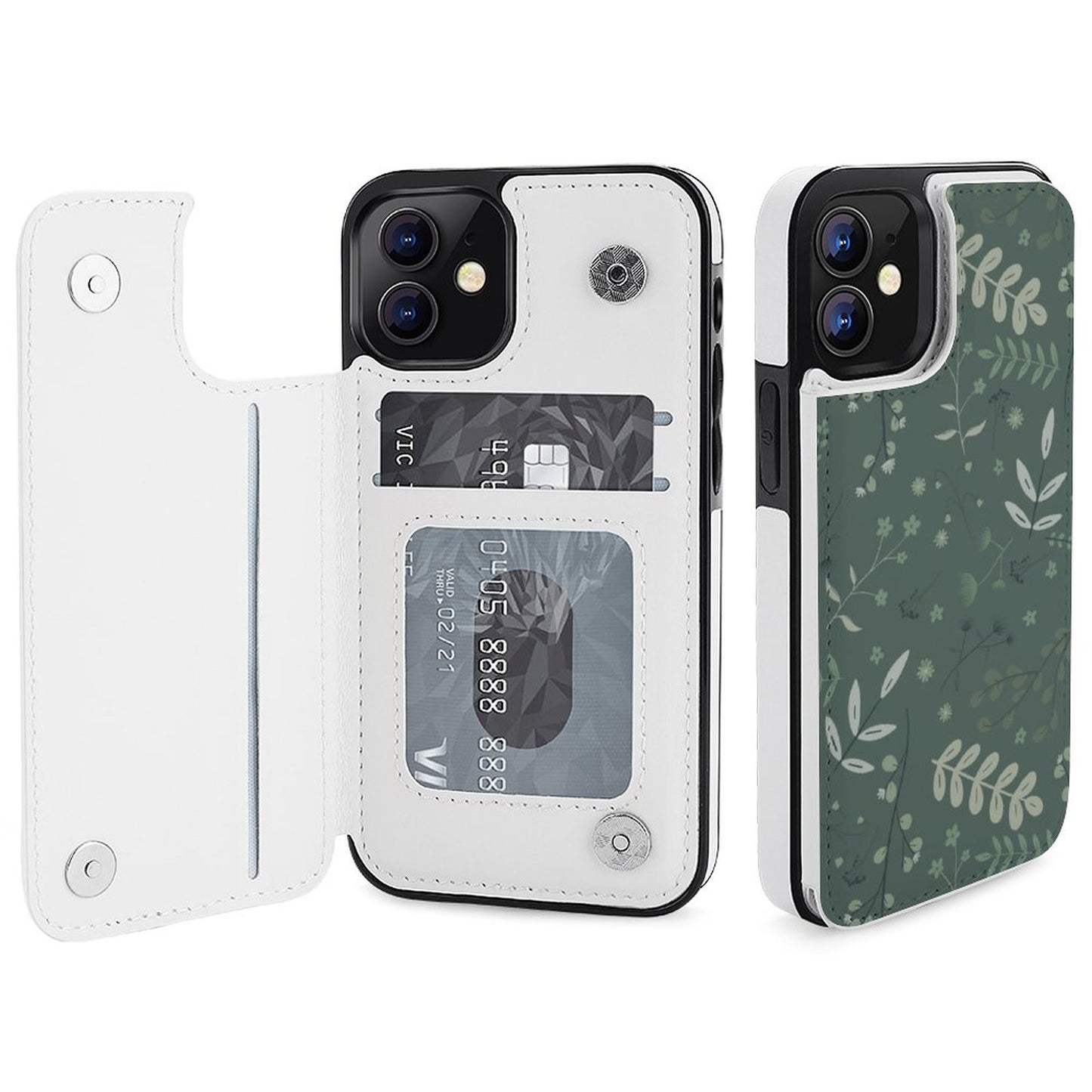 iPhone 12 Series Flip Case | Whispering Greens – Forest