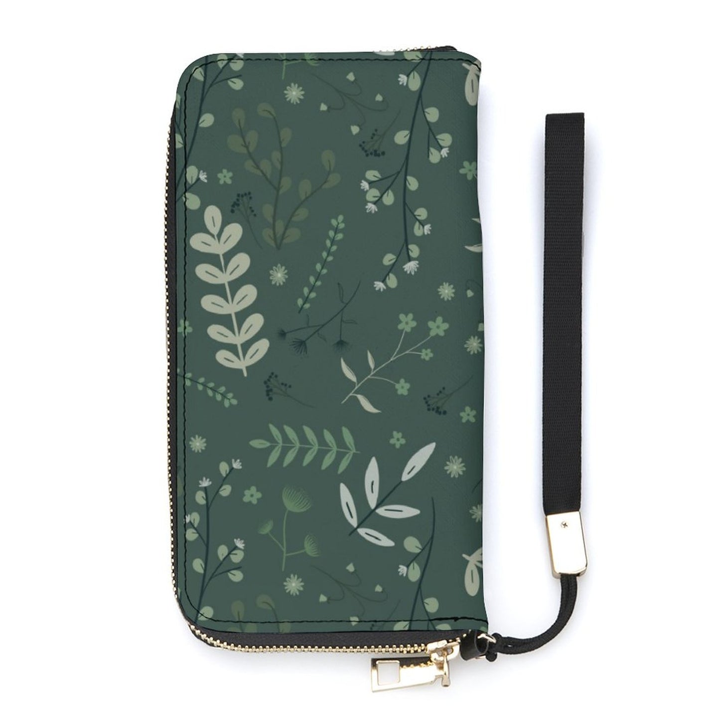 Vertical Wristlet Wallet | Whispering Greens – Forest