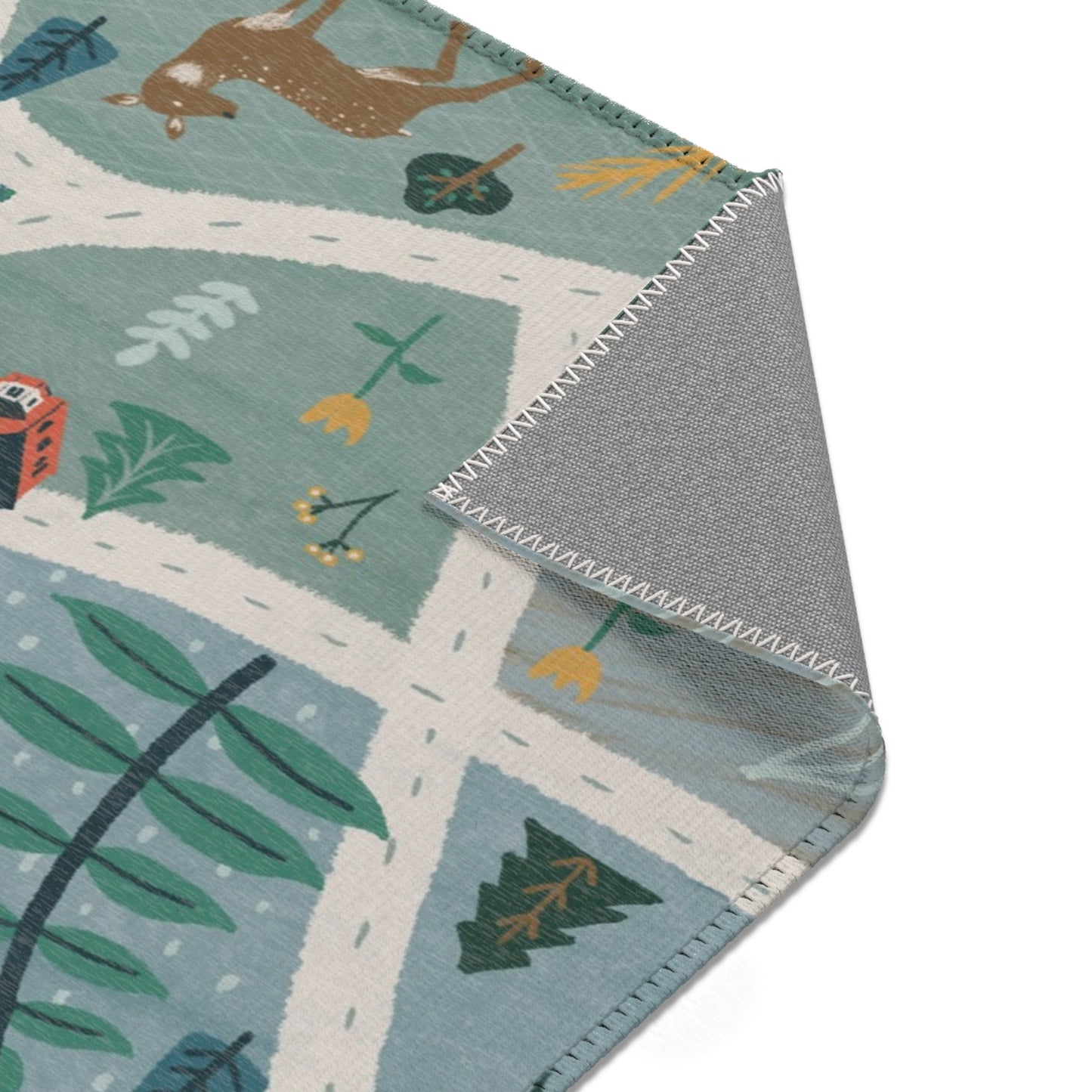 Whimsical Neighborhood Map Activity Area Rug - Cozy Home Décor for kids room