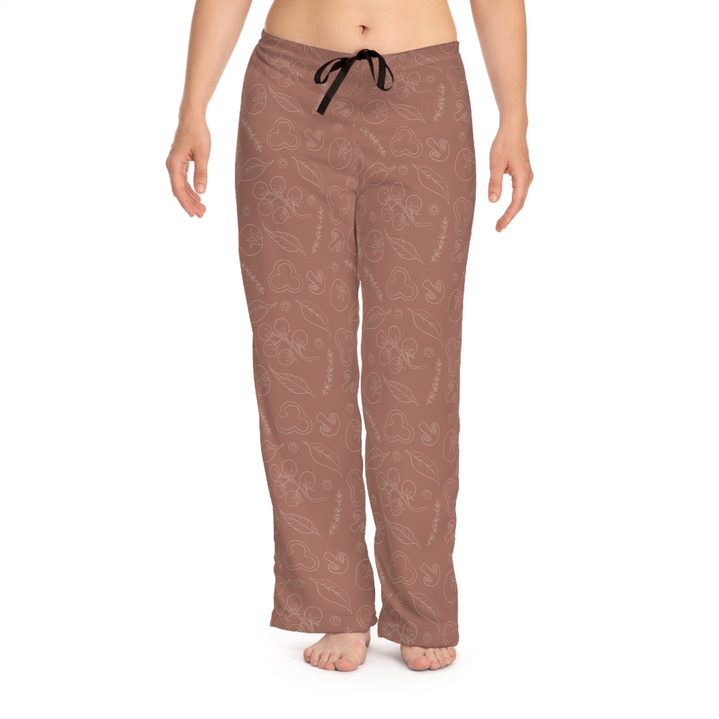 Cozy modern pizza pattern Women's Pajama Pants for Relaxation & Sleep