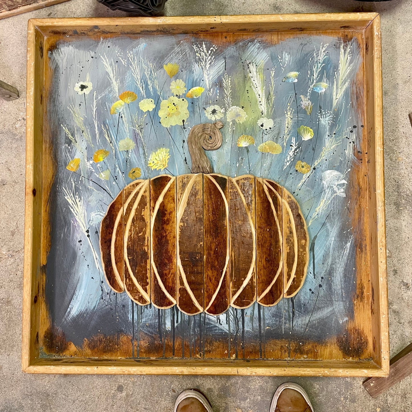 30x30 fall pumpkin