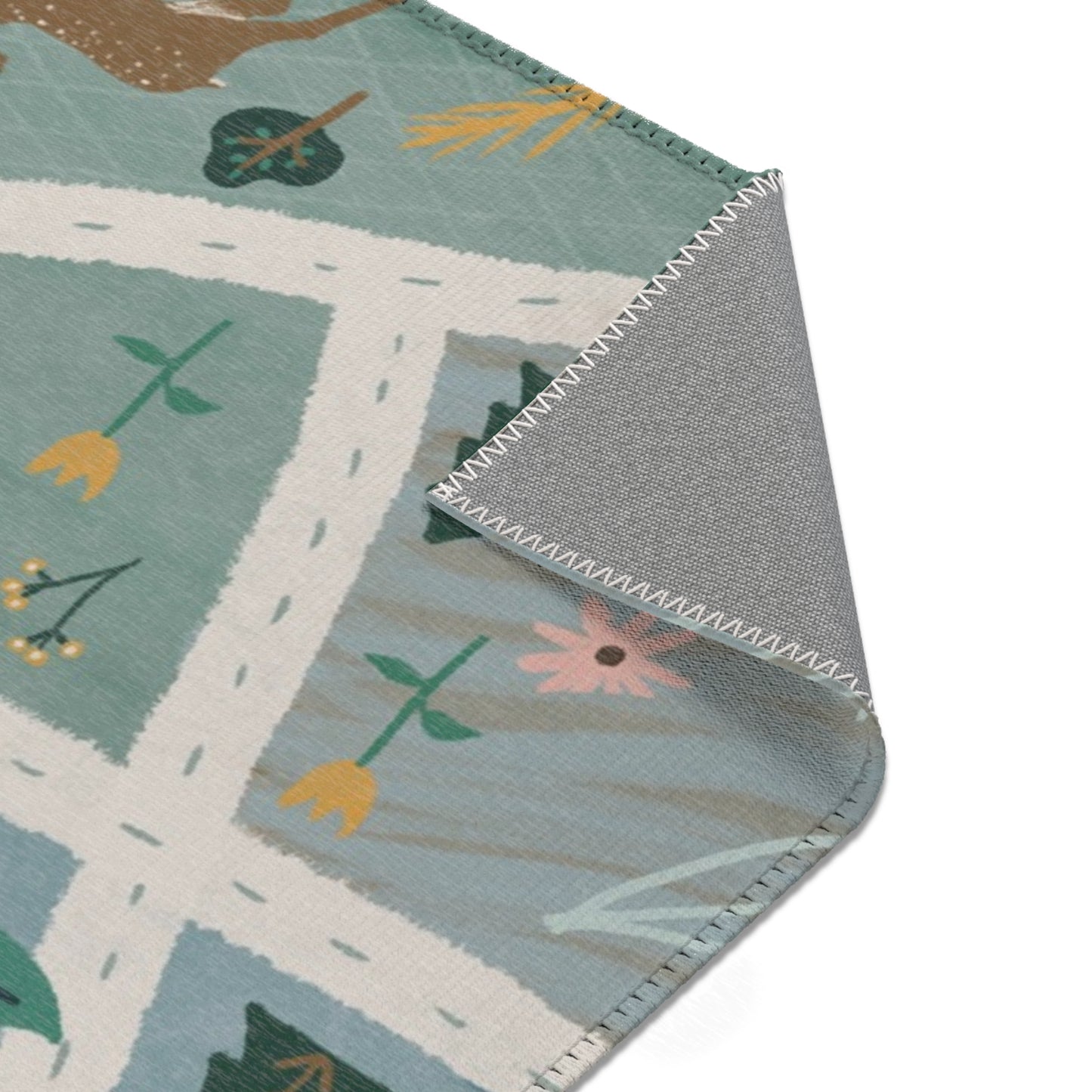 Whimsical Neighborhood Map Activity Area Rug - Cozy Home Décor for kids room
