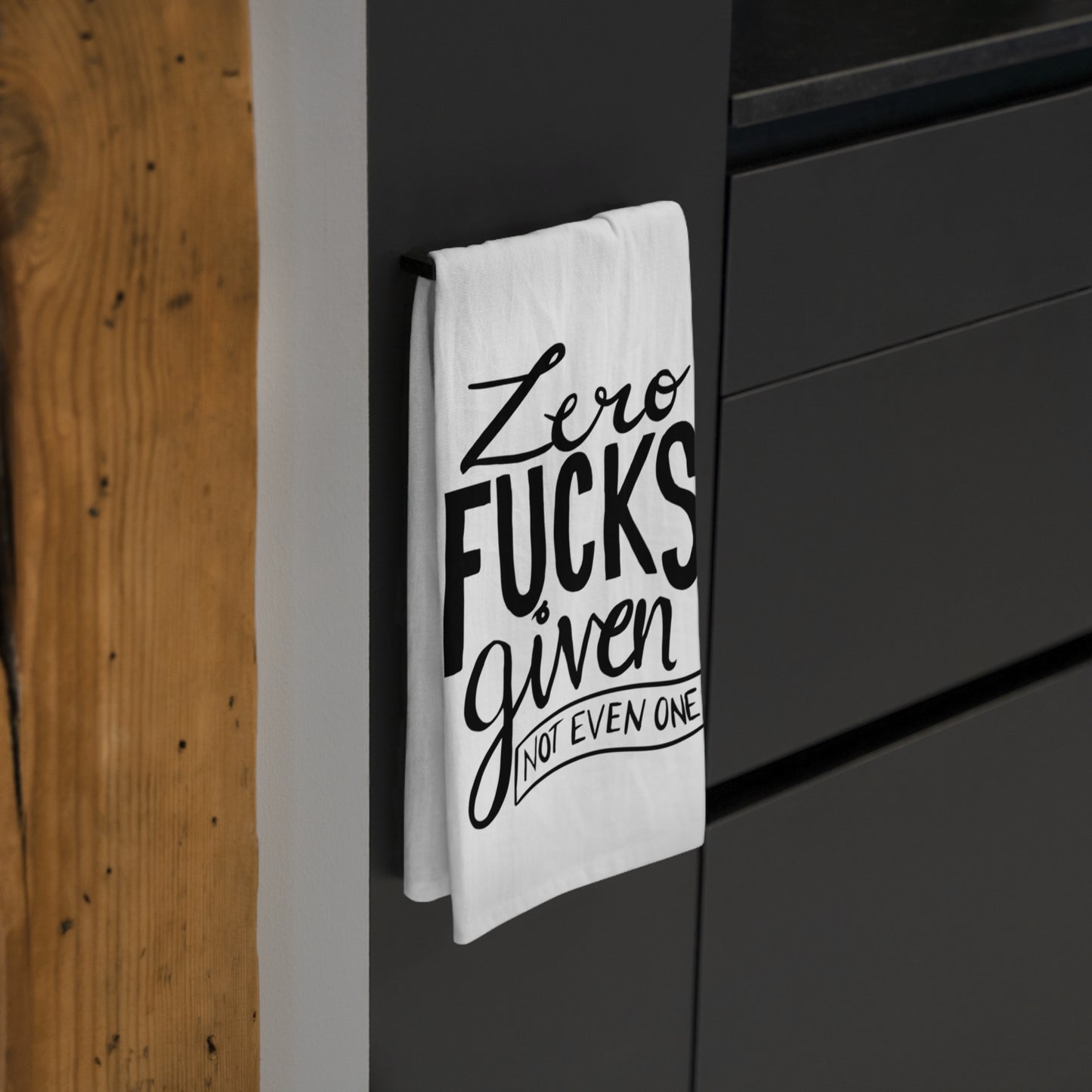 Zero F**ks Given Kitchen Tea Towel - Fun & Sassy Home Decor