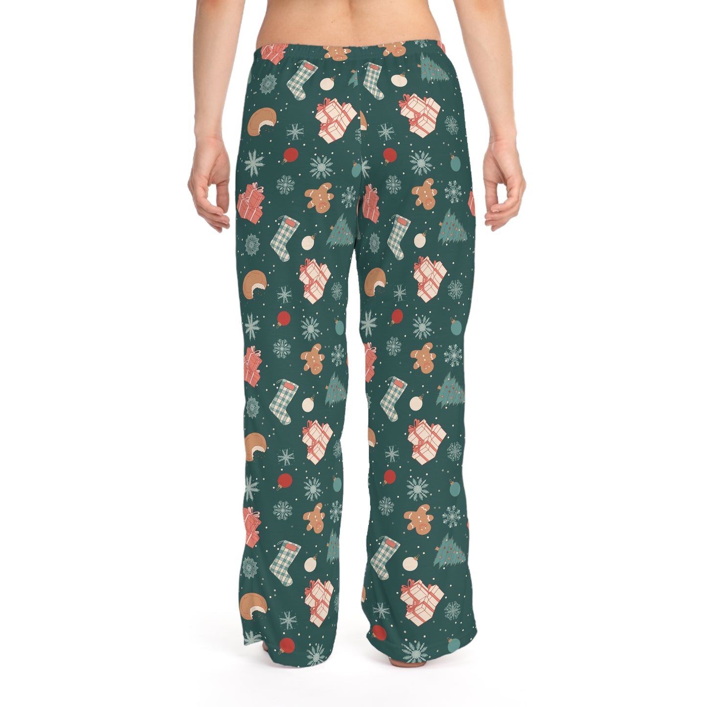 Cozy Women's Pajama Pants with Holiday Print - Christmas Style