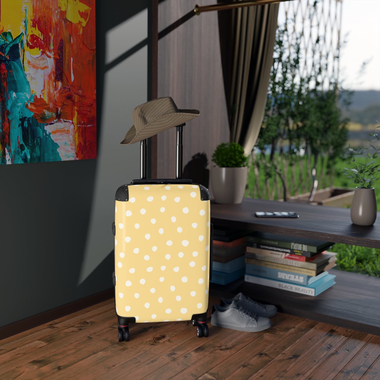 Daisy Speck Print Suitcase - Stylish Travel Luggage for Adventurers