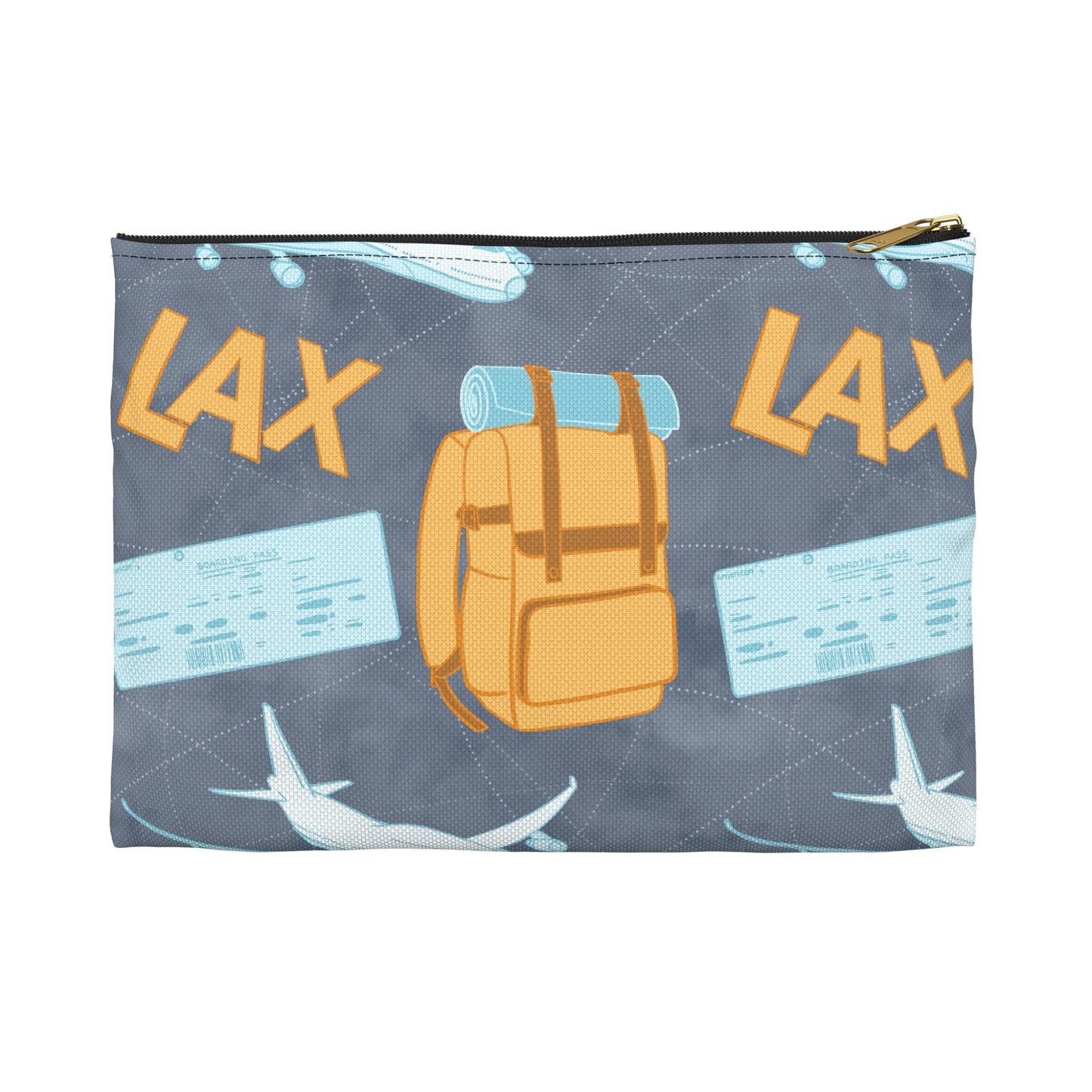 LAX pattern Accessory Pouch
