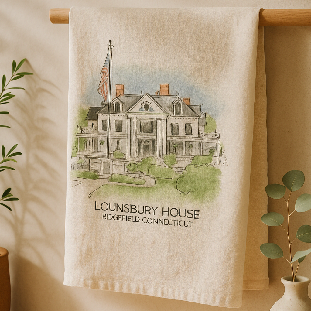 Lounsbury House Tea Towel