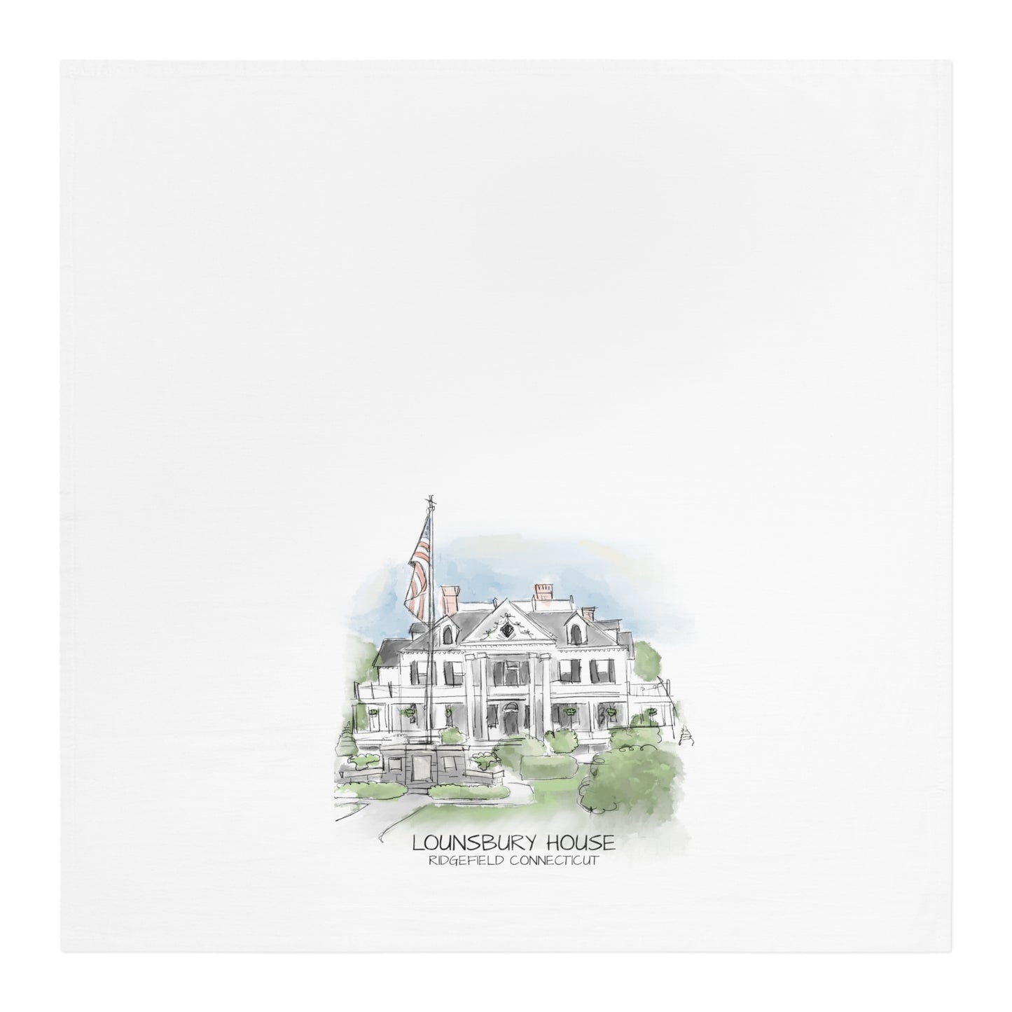 Lounsbury House Tea Towel
