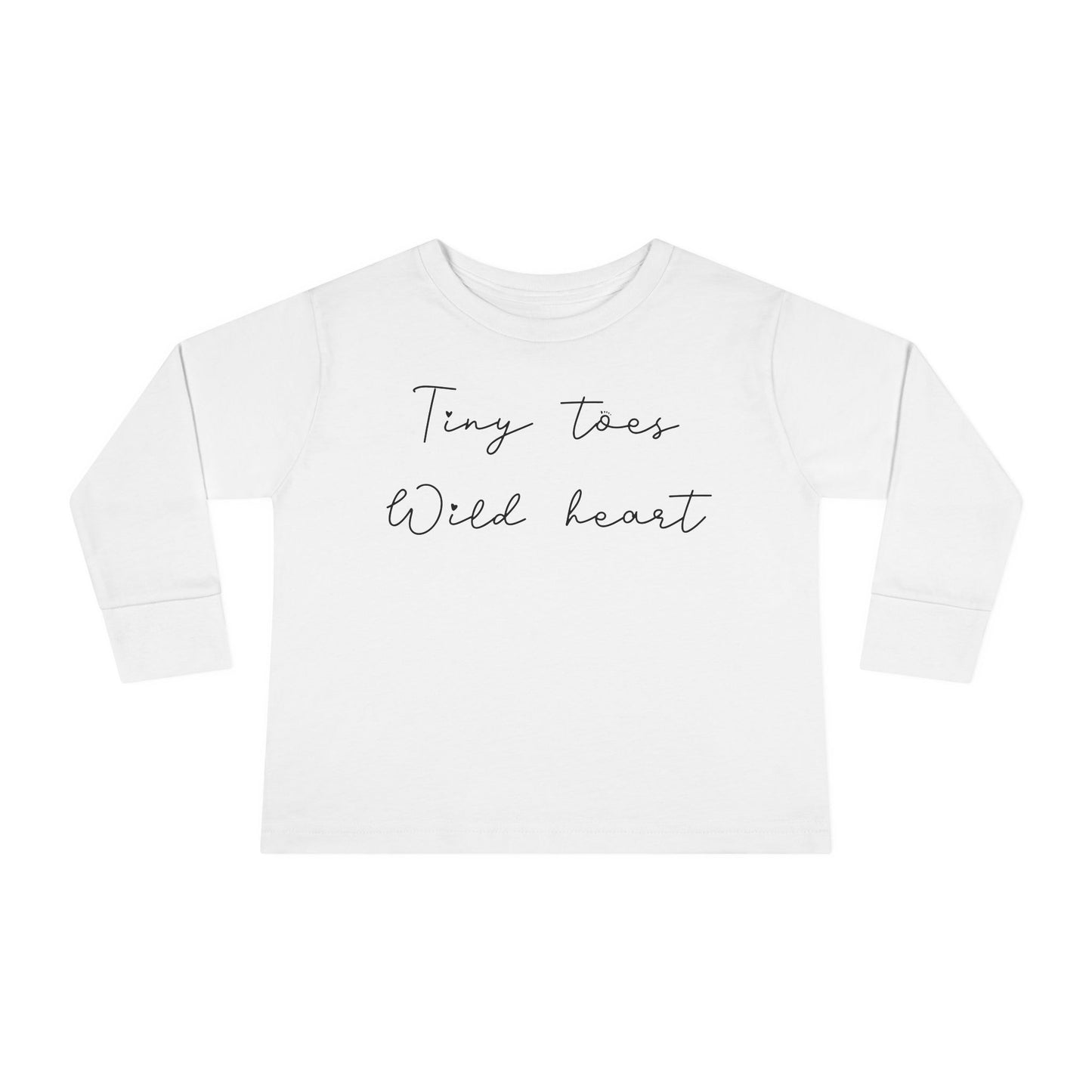 Tiny Toes Wild Heart Toddler Long Sleeve Tee - Perfect for Little Adventurers