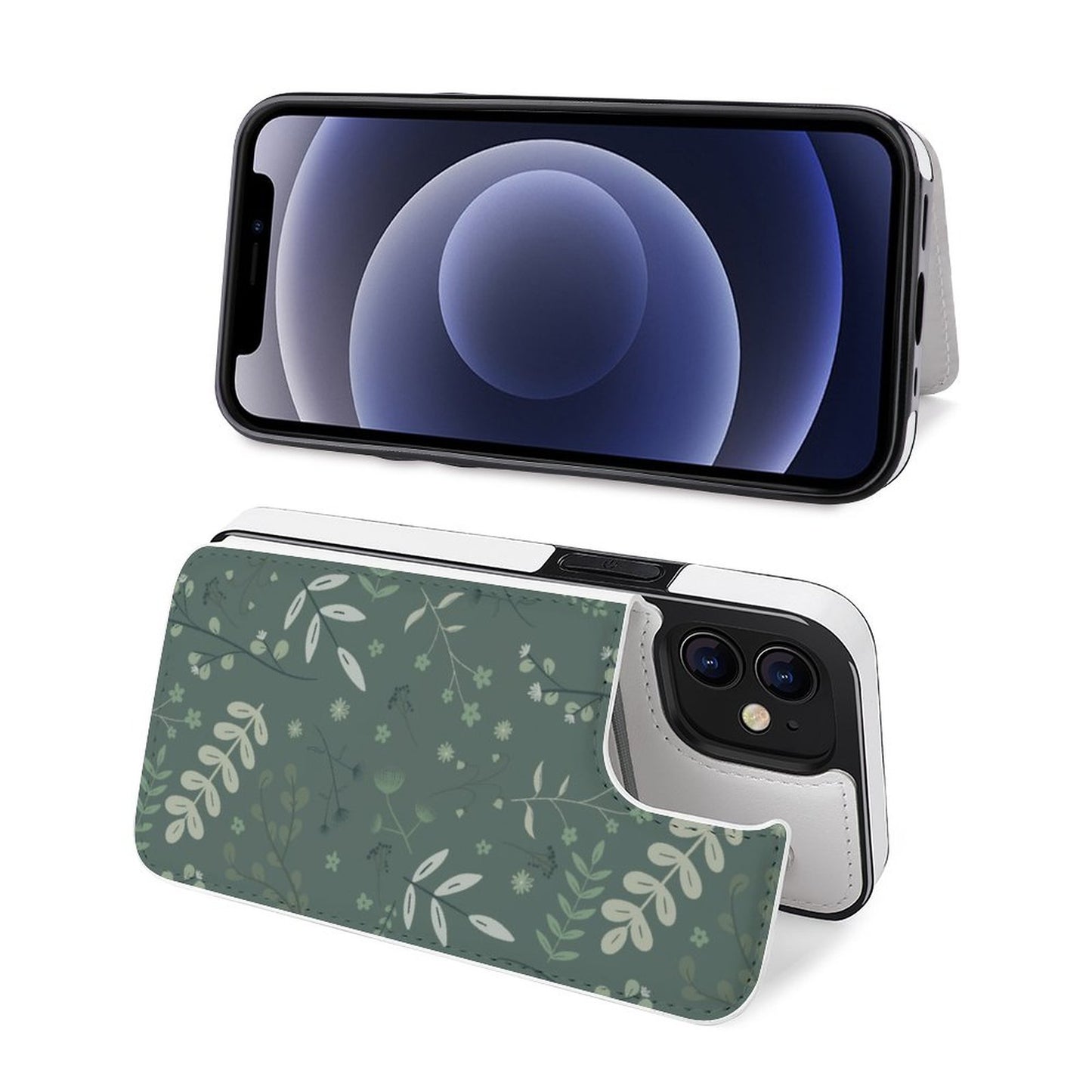 iPhone 12 Series Flip Case | Whispering Greens – Forest